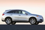 Picture of a 2015 Acura RDX in Silver Moon from a side perspective