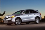 Picture of a 2015 Acura RDX in Silver Moon from a right side perspective