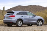 Picture of a 2015 Acura RDX in Forged Silver Metallic from a rear right perspective