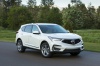 Picture of a 2019 Acura RDX SH-AWD in White Diamond Pearl from a front right perspective