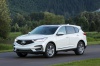 Picture of a 2019 Acura RDX SH-AWD in White Diamond Pearl from a front left three-quarter perspective