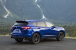 Picture of a 2019 Acura RDX A-Spec Package SH-AWD in Apex Blue Pearl from a rear right three-quarter perspective