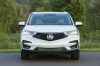 Picture of a 2020 Acura RDX SH-AWD in Platinum White Pearl from a frontal perspective