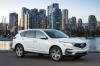 Picture of a 2020 Acura RDX SH-AWD in Platinum White Pearl from a front right three-quarter perspective