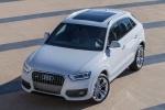 Picture of a 2015 Audi Q3 2.0T in Cortina White from a front left top perspective