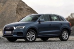 Picture of a 2016 Audi Q3 in Utopia Blue Metallic from a front left three-quarter perspective