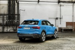 Picture of a 2019 Audi Q3 45 quattro in Turbo Blue from a rear right perspective