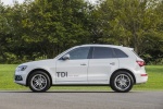 Picture of a 2015 Audi Q5 TDI Quattro in Ibis White from a side perspective