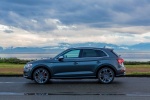 Picture of a 2018 Audi SQ5 quattro in Daytona Gray Pearl Effect from a left side perspective