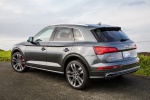 Picture of a 2019 Audi SQ5 quattro in Daytona Gray Pearl Effect from a rear left perspective