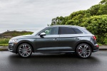 Picture of a 2019 Audi SQ5 quattro in Daytona Gray Pearl Effect from a side perspective