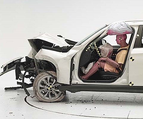 2014 BMW X1 IIHS Frontal Impact Crash Test Picture