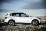 Picture of a 2015 BMW X3 in Mineral White Metallic from a side perspective