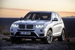 Picture of a 2017 BMW X3 in Mineral White Metallic from a front left perspective