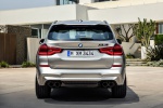 Picture of a 2020 BMW X3 M Competition in Donington Gray Metallic from a rear perspective