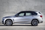 Picture of a 2017 BMW X5 M in Donington Gray Metallic from a side perspective