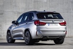 Picture of a 2017 BMW X5 M in Donington Gray Metallic from a rear left three-quarter perspective