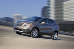 Picture of a driving 2016 Buick Encore from a front left three-quarter perspective