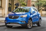 Picture of a 2017 Buick Encore in Coastal Blue Metallic from a front left perspective