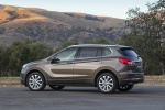 Picture of a 2017 Buick Envision AWD in Bronze Alloy Metallic from a rear left three-quarter perspective