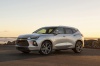 Picture of a 2019 Chevrolet Blazer Premier AWD in Silver Ice Metallic from a front left three-quarter perspective