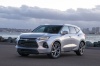 Picture of a 2020 Chevrolet Blazer Premier AWD in Silver Ice Metallic from a front left perspective