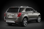 Picture of a 2015 Chevrolet Equinox in Silver Ice Metallic from a rear right perspective