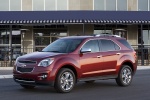 Picture of a 2015 Chevrolet Equinox LTZ in Crystal Red Tintcoat from a front left three-quarter perspective