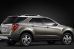 Picture of a 2015 Chevrolet Equinox in Silver Ice Metallic from a rear right three-quarter perspective