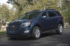 Picture of a 2016 Chevrolet Equinox LT in Blue Velvet Metallic from a front left three-quarter perspective