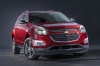 Picture of a 2016 Chevrolet Equinox LTZ in Siren Red Tintcoat from a front right perspective
