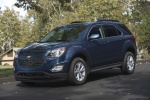 Picture of a 2017 Chevrolet Equinox LT in Blue Velvet Metallic from a front left three-quarter perspective