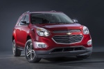 Picture of a 2017 Chevrolet Equinox in Siren Red Tintcoat from a front right perspective
