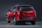 Picture of a 2017 Chevrolet Equinox in Siren Red Tintcoat from a rear left perspective