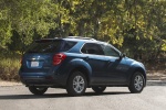 Picture of a 2017 Chevrolet Equinox LT in Blue Velvet Metallic from a rear right three-quarter perspective