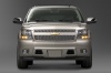 Picture of a 2014 Chevrolet Tahoe LTZ in Champagne Silver Metallic from a frontal perspective