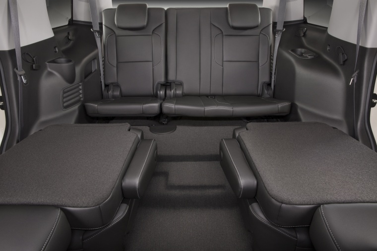 Picture of a 2015 Chevrolet Tahoe's Middle Row Seats Folded