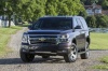 Picture of a 2015 Chevrolet Tahoe LT 4WD Z71 in Sable Metallic from a frontal perspective