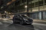 Picture of a 2017 Chevrolet Trax in Mosaic Black from a front right three-quarter perspective