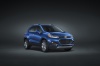 Picture of a 2019 Chevrolet Trax Premier in Blue from a front right three-quarter perspective