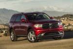 Picture of a 2016 Dodge Durango Limited AWD in Deep Cherry Red Crystal Pearlcoat from a front right three-quarter perspective