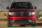 Picture of a 2016 Dodge Durango Limited AWD in Deep Cherry Red Crystal Pearlcoat from a frontal perspective