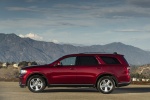 Picture of a 2016 Dodge Durango Limited AWD in Deep Cherry Red Crystal Pearlcoat from a left side perspective