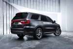 Picture of a 2016 Dodge Durango R/T in Maximum Steel Metallic Clearcoat from a rear right three-quarter perspective