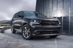 Picture of a 2016 Dodge Durango R/T in Maximum Steel Metallic Clearcoat from a front right perspective