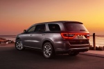 Picture of a 2016 Dodge Durango R/T in Maximum Steel Metallic Clearcoat from a rear left three-quarter perspective