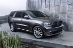 Picture of a 2017 Dodge Durango R/T in Maximum Steel Metallic Clearcoat from a front right three-quarter perspective