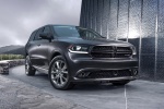 Picture of a 2017 Dodge Durango R/T in Maximum Steel Metallic Clearcoat from a front right perspective