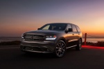 Picture of a 2017 Dodge Durango R/T in Maximum Steel Metallic Clearcoat from a front left three-quarter perspective