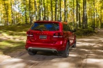 Picture of a 2018 Dodge Journey Crossroad AWD in Redline 2 Coat Pearl from a rear right perspective